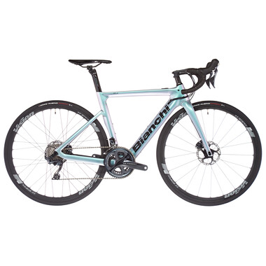 Bicicleta de carrera eléctrica BIANCHI ARIA E-ROAD X35+ Shimano Ultegra R8000 34/50 Arco iris 2021 0
